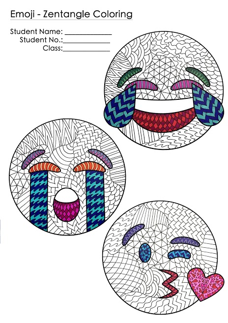 Emoji Zentangle_B